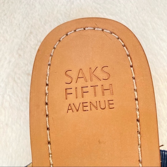 Saks Fifth Avenue Leather Sandals - Picture 4 of 15